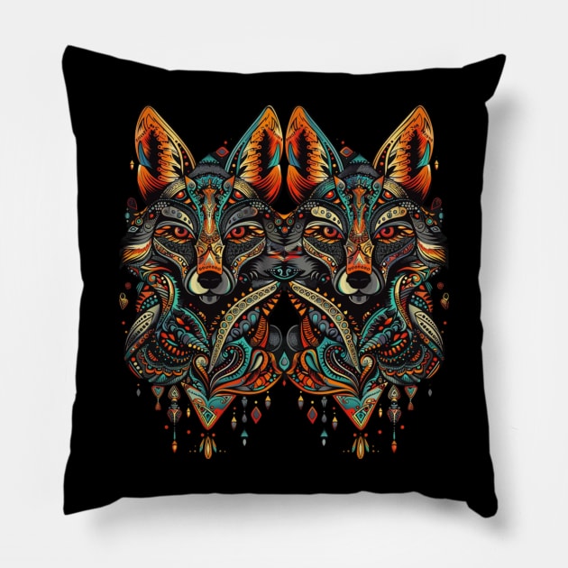 FOX Territorial Markings Pillow by BilodeauBlue