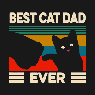 Vintage Best Cat Dad Ever T-Shirt