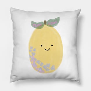 Floral lemon Pillow