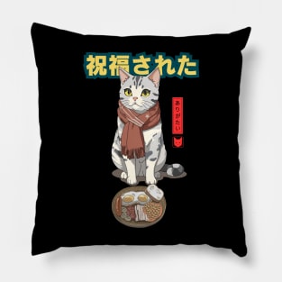 Cute Cat, So Blessed Pillow