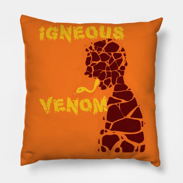 Magma Fire Pillow by focusLBdesigns