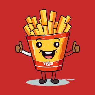 kawaii french fries T-Shirt cute ,potatofood T-Shirt