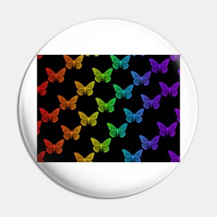 Rainbow butterflies Pin