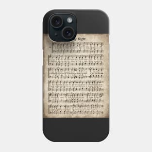 O Holy Night Vintage Christmas Hymn Music Phone Case