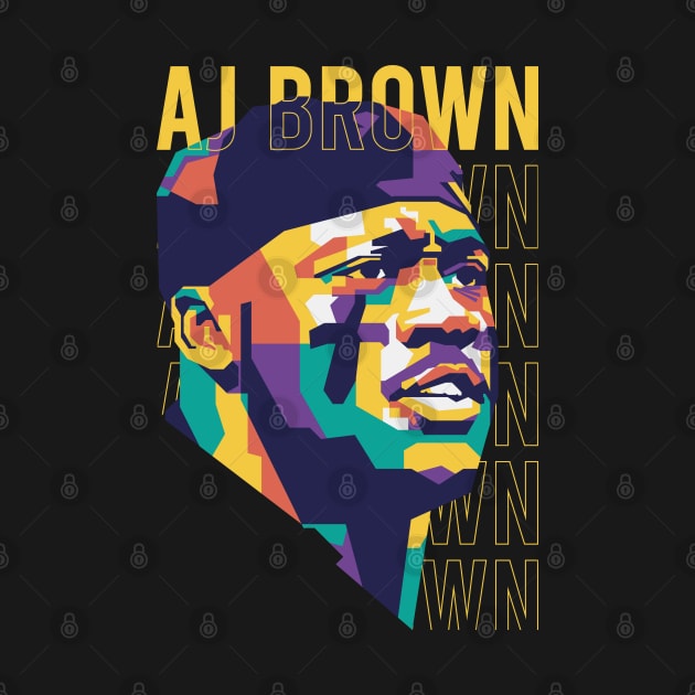 AJ brown  WPAP Style 2 by pentaShop