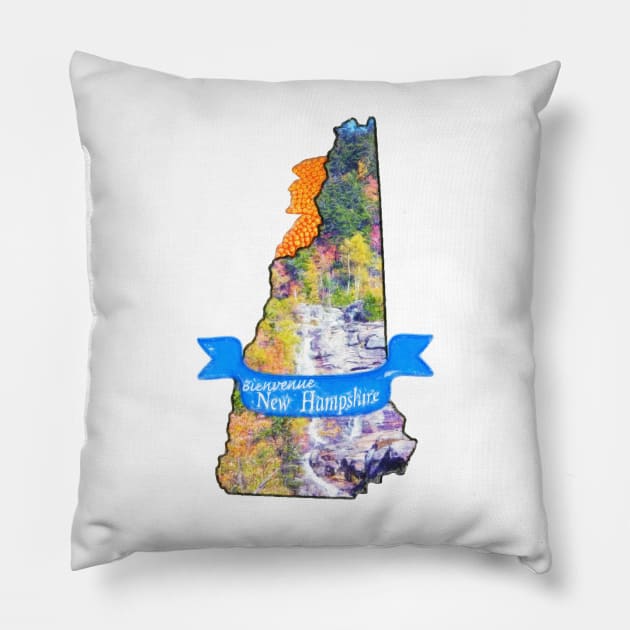 Autumn in New Hampshire Pillow by kimberlyjtphotoart