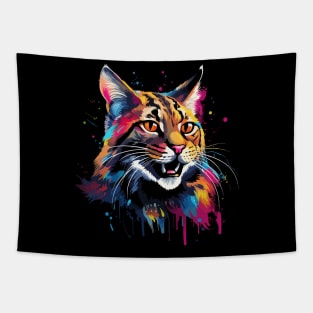 American Bobcat Happiness Tapestry