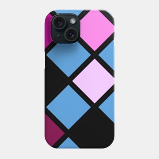 Playful Multi-colored Checkered Pattern Phone Case