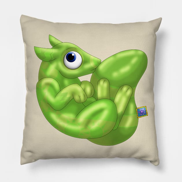 Squazzil: Green Pillow by spyroid101