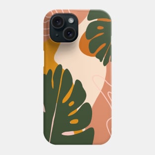 Abstract Botanical Design Phone Case