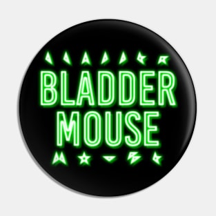 BladderMouse Neon Logo Pin