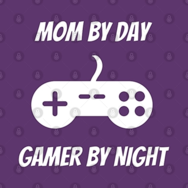 Mom By Day Gamer By Night Mothers Day , Birthday Gift For Mom by Petalprints