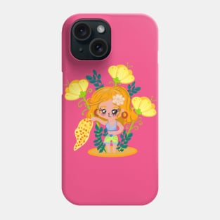 Cute girly cartoon Face girl Phone Case