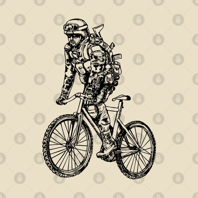 SEEMBO Soldier Cycling Bicycle Bicycling Biker Biking Bike by SEEMBO