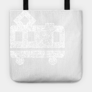 Cute Train - Distressed Tote