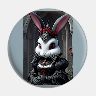 Beautiful gothic bunny Pin