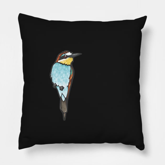 European Bee-Eater Pillow by Ginboy