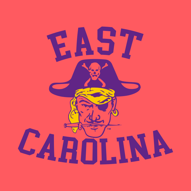 ECU Vintage Retro East Carolina Pirates 80s by robotbasecamp