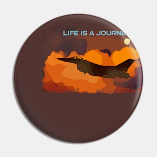 Aviation Pilot Fighter Jet Life is a journey quote Pin