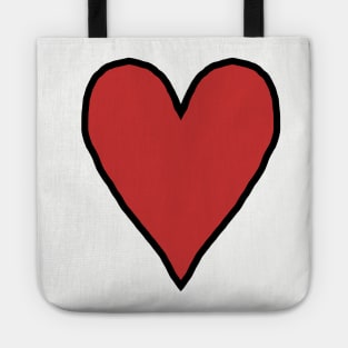 Red Heart Love for Valentines Day Graphic Tote