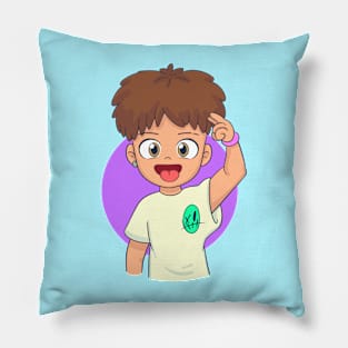 Boy aesthetic "stay cool" 4 white t-shirt Pillow