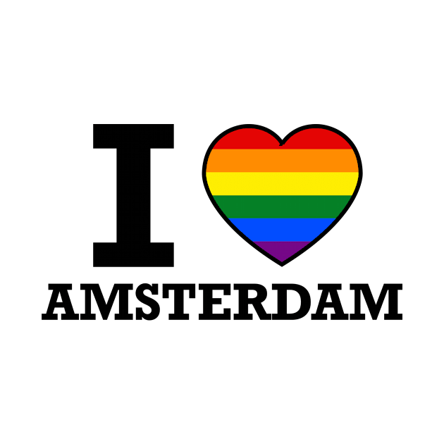 I LOVE AMSTERDAM PRIDE GAY by pikafelix