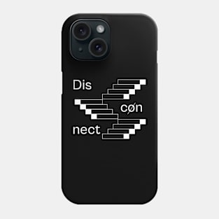 Disconnect - Art Illustration - Black Phone Case