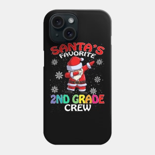 Santas Favorite 2Nd Grade Crew Teachers Christmas Phone Case