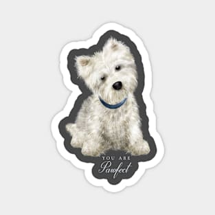 Sweet Pawfect Westie Magnet