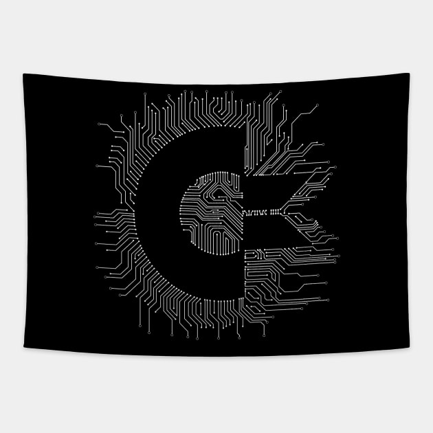 Commodore Circuits Tapestry by Evarcha