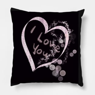 Valentine Bubble Heart Pillow