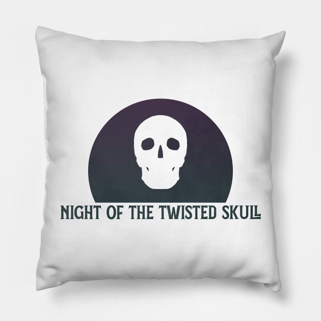 night of the twisted skulls (dark sickly) Pillow by McNerdic