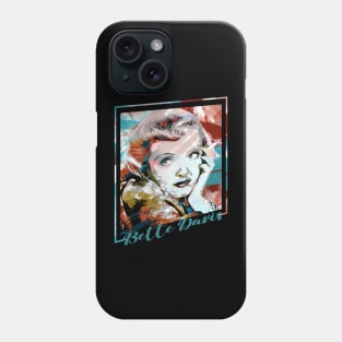 Bette Davis-Abstract Expressionist Potrait Phone Case