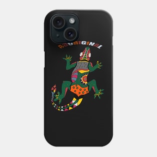 aboriginal lizard Phone Case