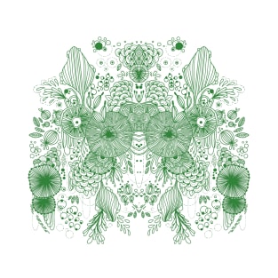 ABSTRACT PATTERN GREEN T-Shirt