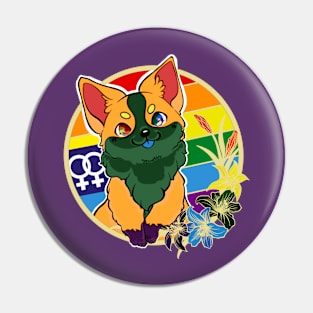 Double Venus (Lesbian): corgi Pin