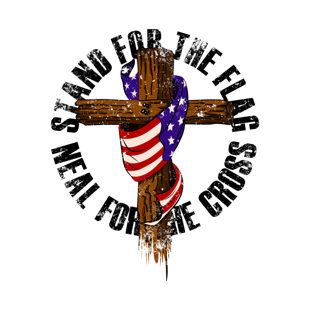 'Stand for the Flag Kneel for the Cross' Cool July 4th Gift by ourwackyhome