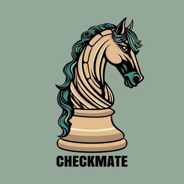 Checkmate - Horse Chess Piece by ronr3d