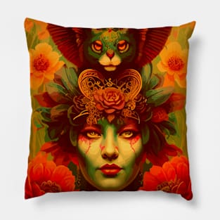 Vintage Queen Portrait Pillow