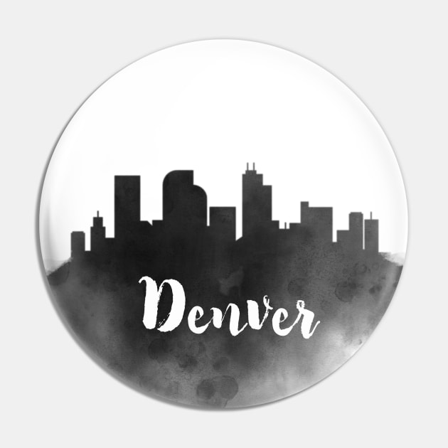 Denver watercolor Pin by kursatunsal