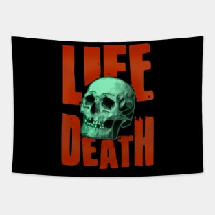 life death skull Tapestry