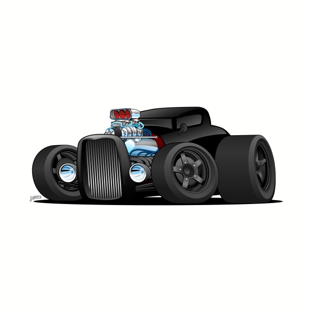 Custom Black Hot Rod Coupe by hobrath