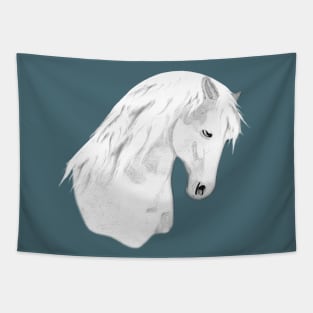 Horse Lovers White Horse Tapestry