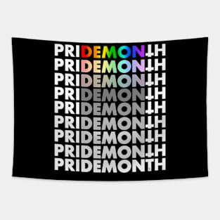 PRIDE DEMON (white text) Tapestry