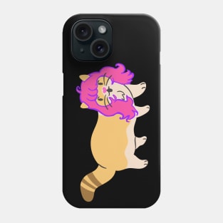 Cat Wearing a Pink Wig Phone Case