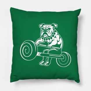 fall brawl bulldog retro Pillow