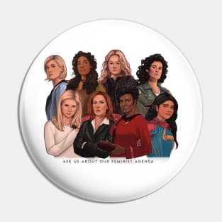 Feminist Agenda - Version 2 Pin