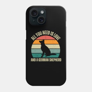 Guardian Hearts: Unwavering loyalty and love, embodied by German Shepherds! Phone Case