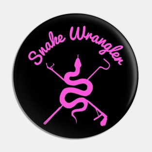 Snake Wrangler Pink Logo Pin