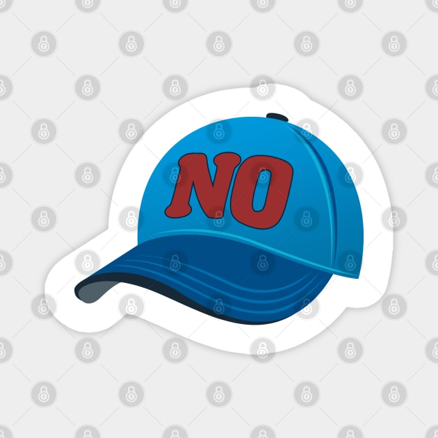 No Cap Hat Emoji Magnet by TextTees